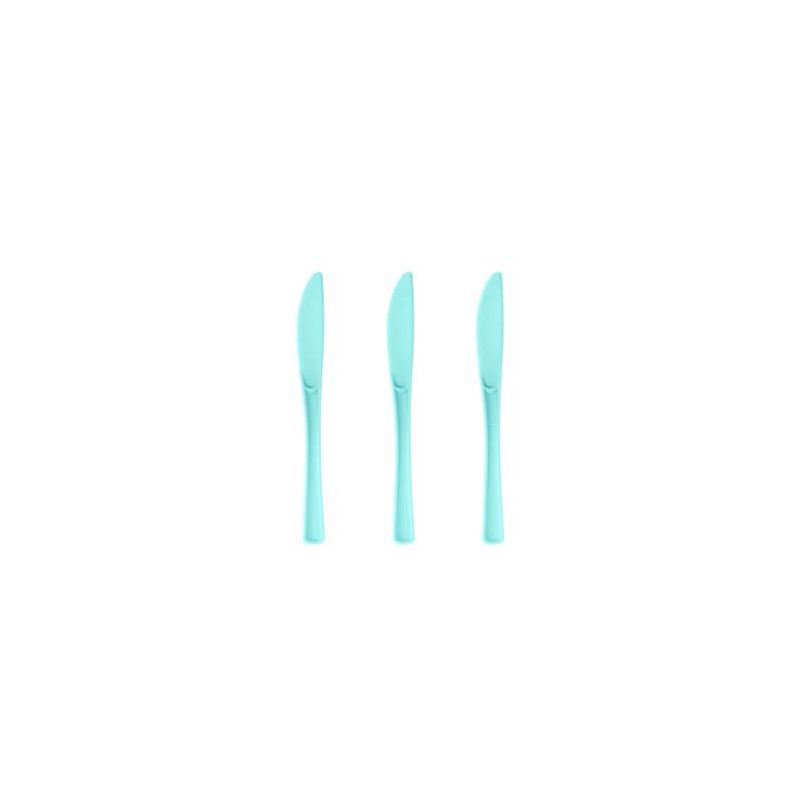 Noże plastikowe duże błękitne 10szt