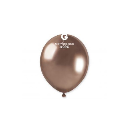 Balony AB50 shiny 5" - różowo-złote/ 100 szt.