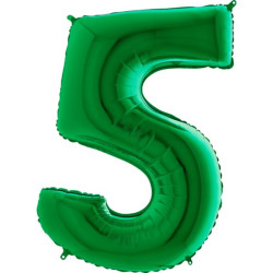 Balon Numer 5 Zielony