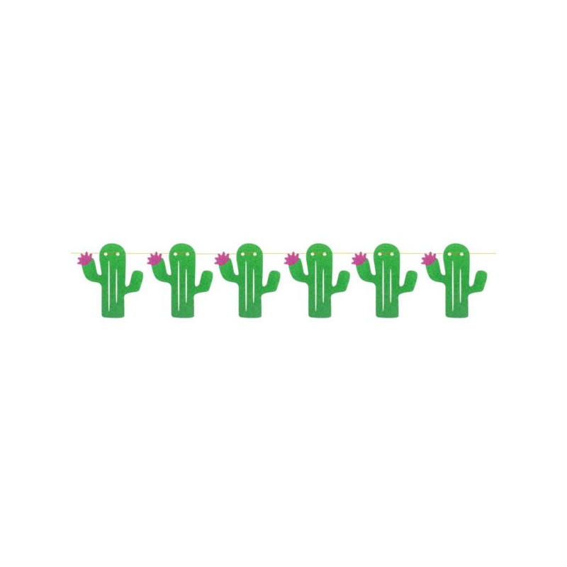 Girlanda brokatowa "Kaktusy" 13x15x250 cm 1 szt.