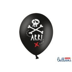 Balony 30cm, Piraci, Pastel Black