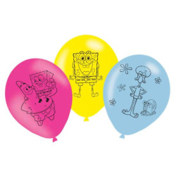 Balony lateks SpongeBob 27,5 cm/11''