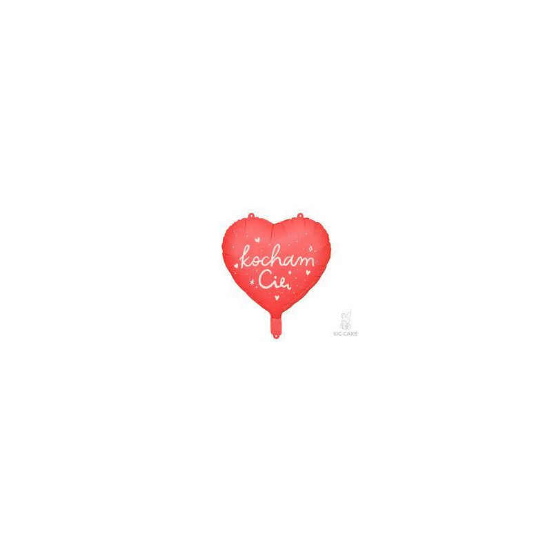 Balon foliowy Serce ''Kocham Cię'', 45 cm, mix