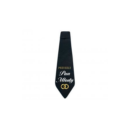 Krawat Przyszły Pan Młody - B&G Party, 10x32 cm