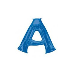 Balon foliowy Litera "A" niebieski,93x86 cm