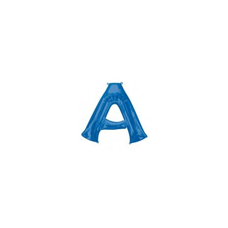 Balon foliowy Litera "A" niebieski,93x86 cm