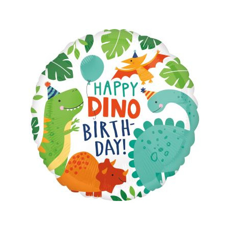 Balon foliowy happy dino 43cm