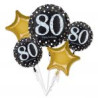 Bukiet balonow "Sparkling Birthday 80"