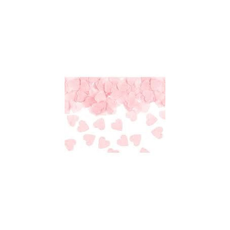 Konfetti Serca, 1,6x1,6 cm, jasny różowy, 15g