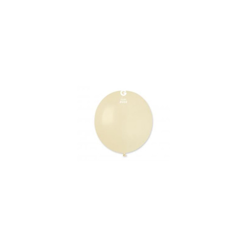 Balony G150 pastel 19" - kość słoniowa 59/ 5 szt.