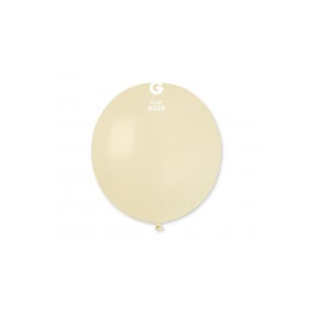 Balony G150 pastel 19" - kość słoniowa 59/ 5 szt.