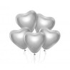 Balony Beauty&Charm, platynowe srebrne serca