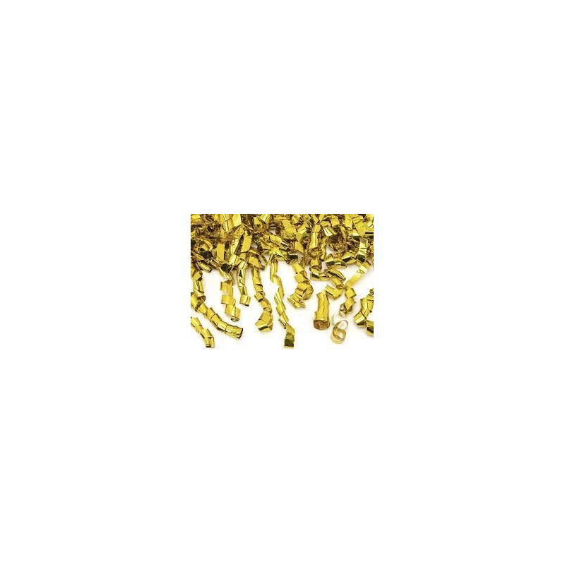 Tuba z serpentynami,złoty, 60 cm