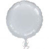 Balon foliowy mtalik - srebrny 43 cm
