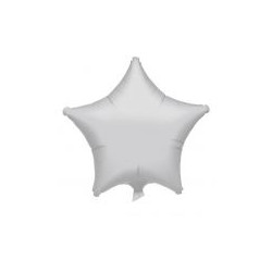 Balon,foliowy gwiazda met. srebro 48 cm