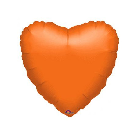 Balon foliowy "Serce - met.pomarańczowy" 43 cm