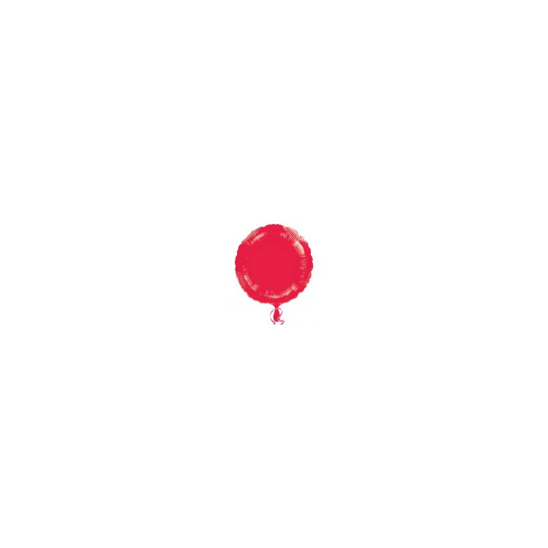 Balon foliowy mtalik - czerwony 43 cm