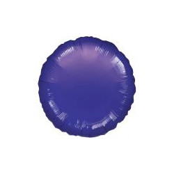 Balon, foliowy met. okrągły - fiolet 43 cm