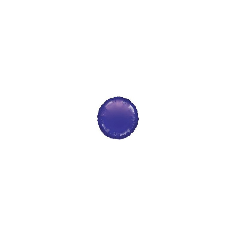 Balon, foliowy met. okrągły - fiolet 43 cm