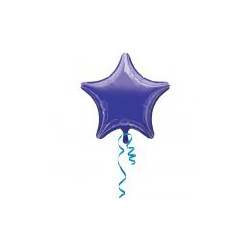 Balon, foliowy gwiazda met .fiolet 48 cm