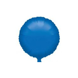 Balon foliowy Okrągły - niebieski met. 1 szt.