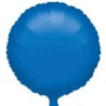 Balon foliowy Okrągły - niebieski met. 1 szt.