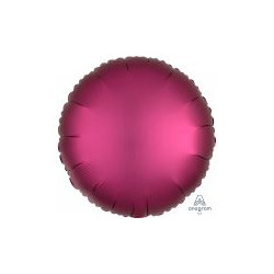 Balon foliowy okrągły różowy - 43 cm - 1 szt.