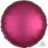 Balon foliowy okrągły różowy - 43 cm - 1 szt.