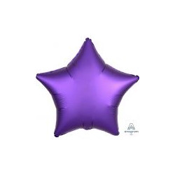 Balon foliowy satyna, gwiazdka -" Purple Royale"
