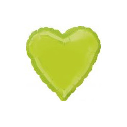 Balon foliowy "Serce - kiwi zieleń" 43 cm