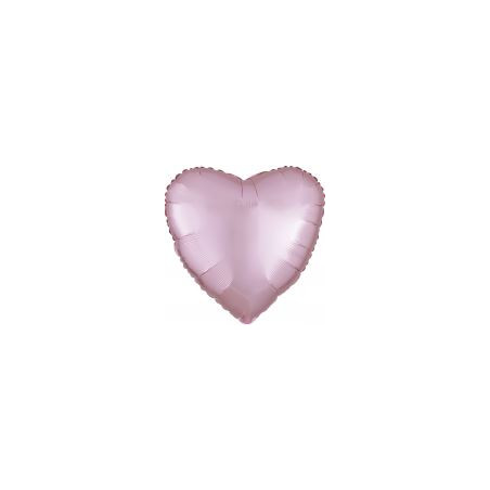 Standard Satin Luxe serce pastelowy-rozowy 43cm