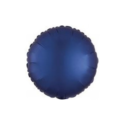 Okrągłe  Standard Satin Luxe niebieski 43cm