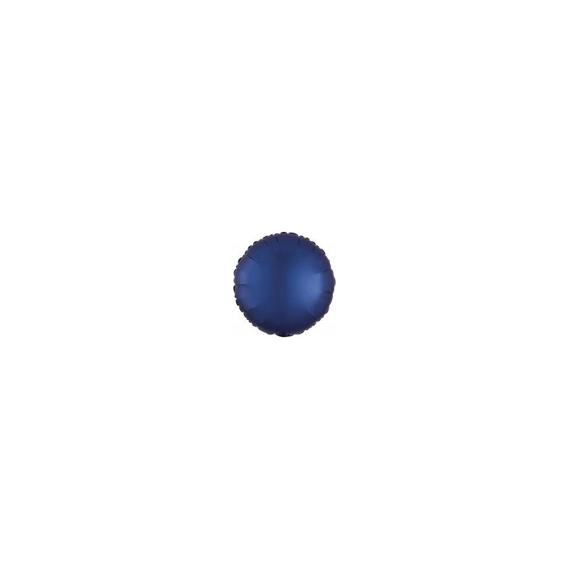 Okrągłe  Standard Satin Luxe niebieski 43cm