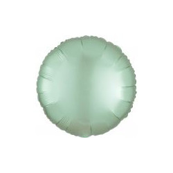 Okrągły Standard Satin Luxe mietowo-zielony 43cm