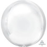 Balon foliowy Orbz - kula biała 38 x 40 cm