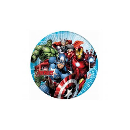 Talerzyki papierowe Mighty Avengers (Marvel) 8szt