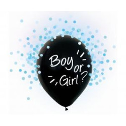 Balony Helium Formula, Boy Or Girl, niebieskie