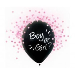 Balony Helium Formula, Boy Or Girl, różowe