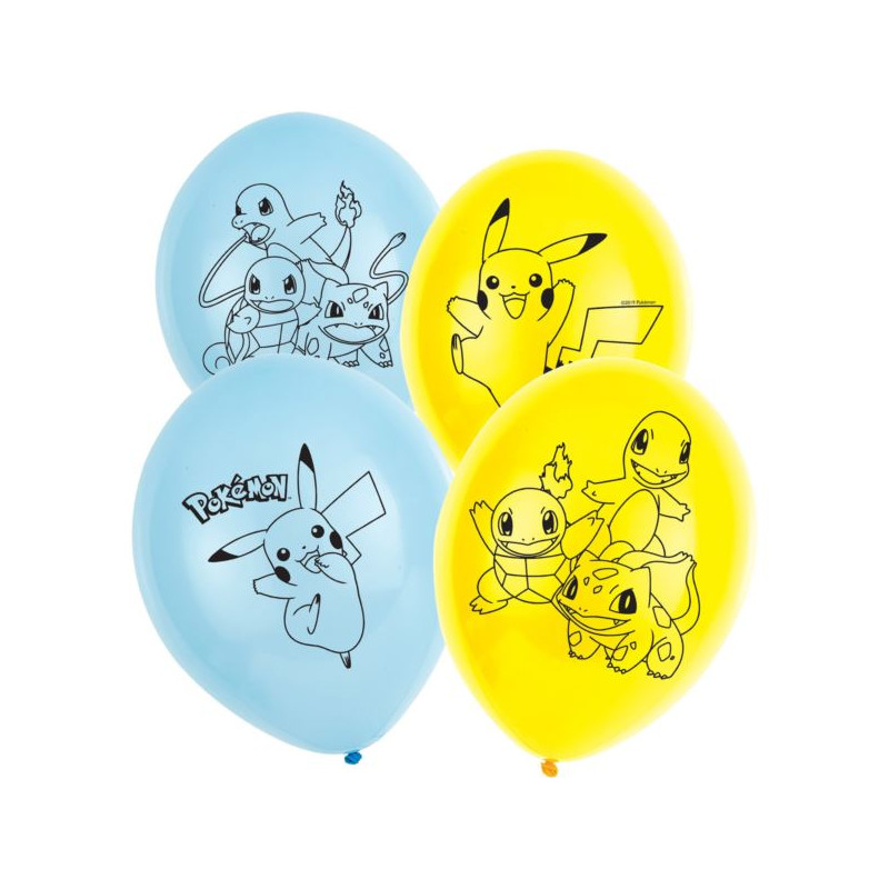 Balonow lateksowych Pokémon 28cm/11" / 6szt.