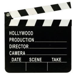 Director's Clapboard Hollywood plastik 17,8 x 20,3