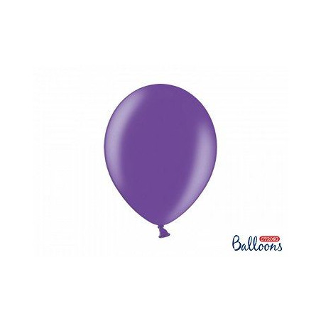Balony Strong 30 cm Metallic Purple, 100 szt.