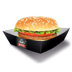 Talerze papierowe na burgery BBQ Party 13x13cm