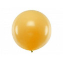 Balon 1m, okrągły, Metalic złoty, 1 szt.