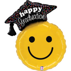 Balon foliowy Grabo 26'', Graduation Smiley