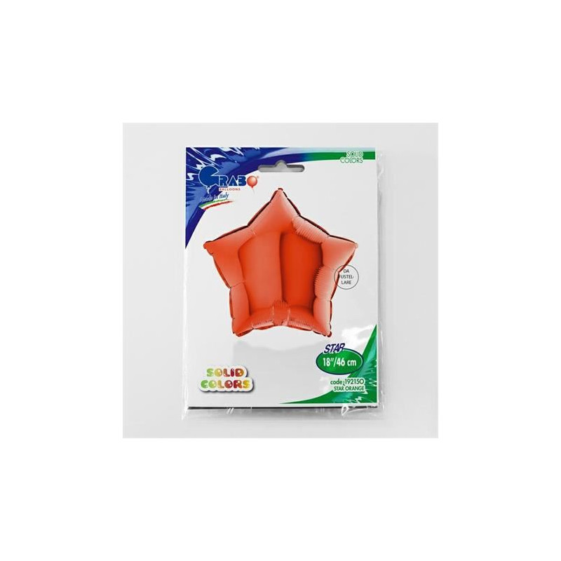 Balon Grabo 18'' Gwiazdka Orange