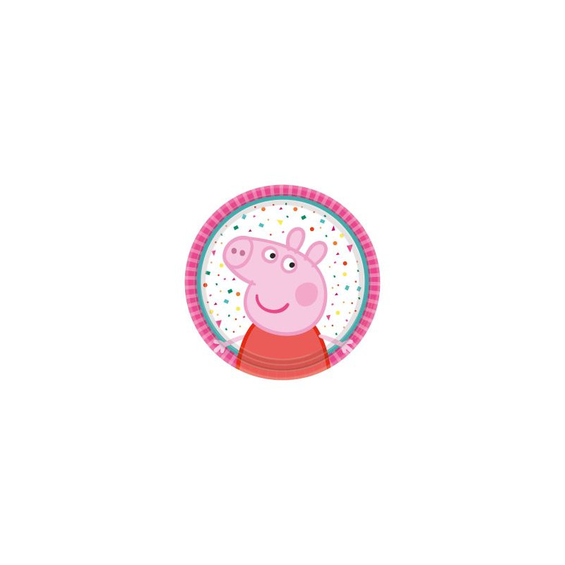 Talerze Peppa Pig okragle papier 18 cm