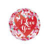 Balon foliowy Orbz I love you kwiaty 38x40 cm G20