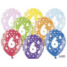 Balony 30 cm, 6th Birthday, Metalic Mix, 6 szt.