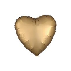Balon foliowy serce satynowe złote 43cm