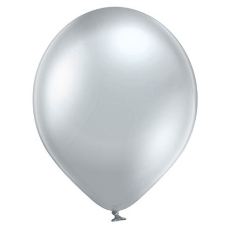 Balon Belbal 30 cm (12 ")Glossy Silver 50szt